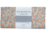 Coupon tissu 50 cm ex2430 neon orange floral mini