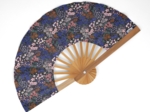 Hand-held fan monet lilas