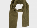 Lightweight Scarf gaze pois or kaki