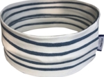 Stretch jersey headband  rayure bleu pailleté