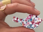 Tits hair clips boutons rose