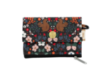 zipper pouch card purse casse noisette