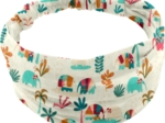 Headscarf headband- Baby size carnaval d'eléphants