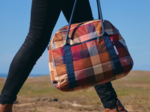 Bowling bag  ruby lurex tartan