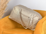 Weekend bag  golden linen