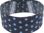 Stretch jersey headband  etoiles gris ciel d7