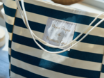 Blue Striped Deckchair Bag