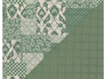 Quilted fabric ex2546 green patch