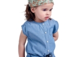 Headscarf headband- child size vert bohème