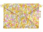 Little envelope clutch mimosa jaune rose