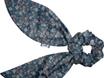 Short tail scrunchie paquerette marine