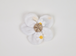 Mini Flower petal hair slide white daisies