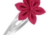 Star flower hairclip plumetis rose fuchsia
