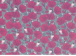 Coupon tissu enduit de 35cm  ex2248 oiseau framboise