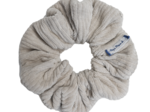 Small scrunchie velours côtelé crème