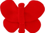 Butterfly hair clip tangerine red
