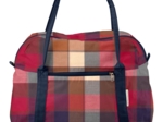 Bowling bag  ruby lurex tartan