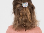Meow hair slide pastel fleuri
