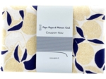 1 m fabric coupon citrons dorés