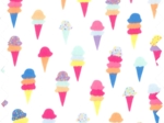 Cotton fabric ice cream