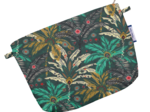 Tiny coton clutch bag palmia emeraude