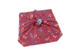 Furoshiki small 35 x 35 badiane framboise