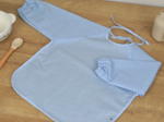 Bib sleeves sky blue gingham