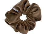 Small scrunchie velours taupe