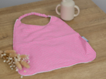 Elastic napkin child neon pink gingham