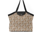 Pleated tote bag - Medium size cocoa pods