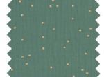 1 m fabric coupon gaze pois or eucalyptus