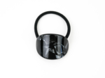  Oval Jewel Hair Tie pearl black