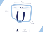 Cooler bag baleino bleu