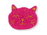 Meow hair slide fuchsia pailleté