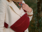 Small banana bag burgundy large corduroy