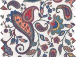 Cotton fabric ex2231 multicolored paisley