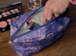 Rectangular toiletry bag lavandula