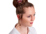 Star flower 4 hairslide vermilion foliage
