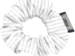Mini Scrunchie white lurex gauze