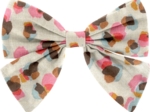 Bow tie hair slide confetti aqua