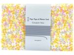1 m fabric coupon mimosa jaune rose