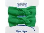 Small elastic bows bright green