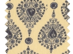 Cotton fabric ex2514 indian cream graphic drops