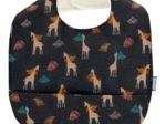 Coated fabric bib palma girafe