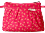 Mini Pleated clutch bag feuillage or rose