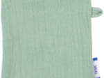 Make-up Remover Glove sage green gauze