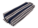 Double compartment school kit striped  ivory navy