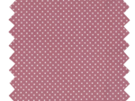 Cotton fabric pois vieux rose