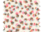 Cotton fabric confetti aqua