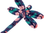 Dragonfly hair slide huppette fleurie